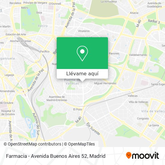 Mapa Farmacia - Avenida Buenos Aires 52