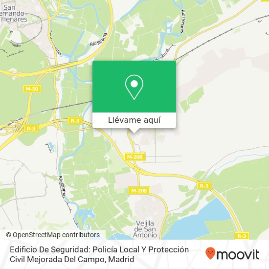 Mapa Edificio De Seguridad: Policía Local Y Protección Civil Mejorada Del Campo