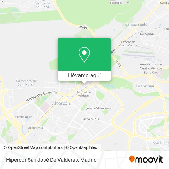 Mapa Hipercor San José De Valderas