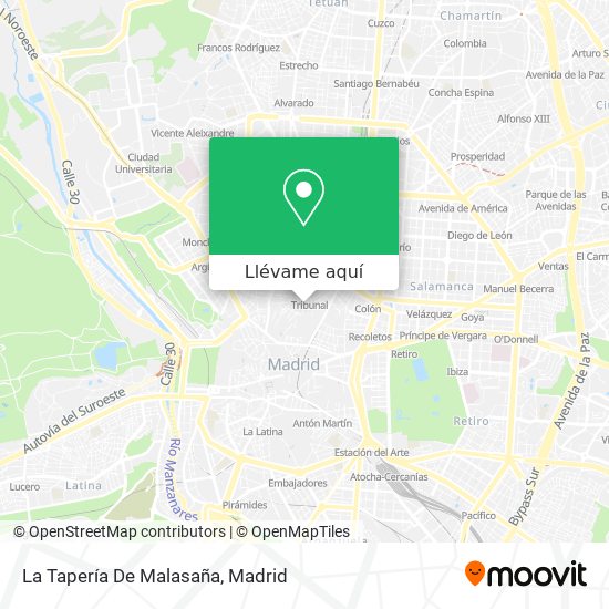 Mapa La Tapería De Malasaña