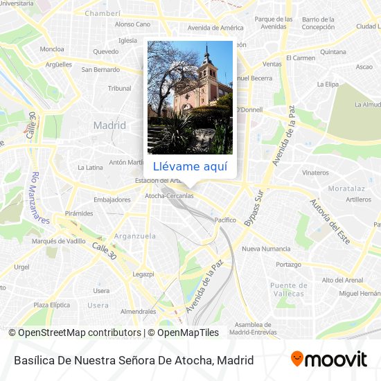 Mapa Basílica De Nuestra Señora De Atocha