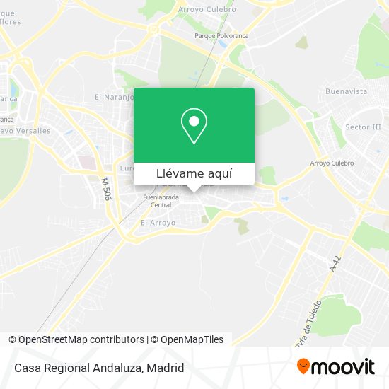 Mapa Casa Regional Andaluza