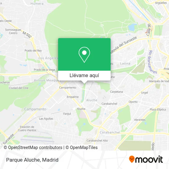 Mapa Parque Aluche