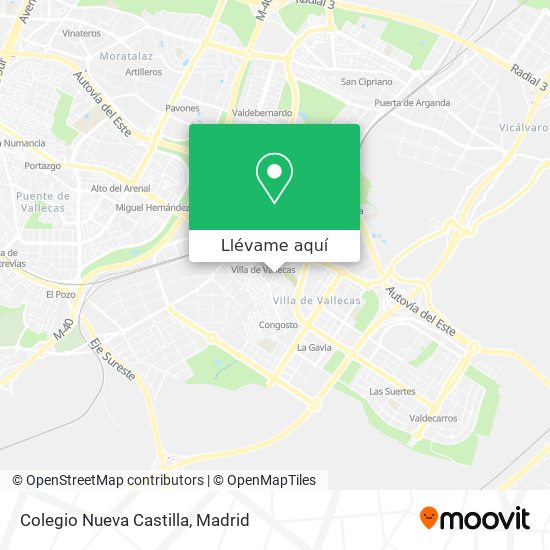 Mapa Colegio Nueva Castilla