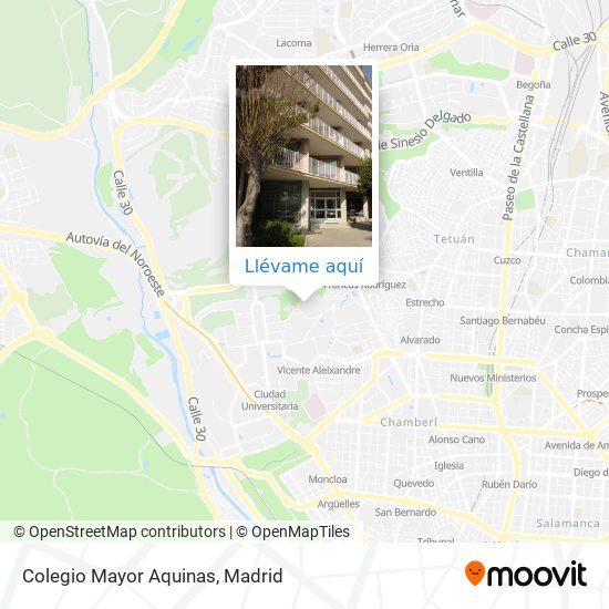 Mapa Colegio Mayor Aquinas