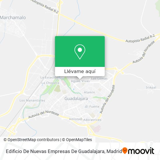 Mapa Edificio De Nuevas Empresas De Guadalajara