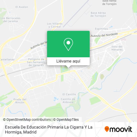 Mapa Escuela De Educación Primaria La Cigarra Y La Hormiga