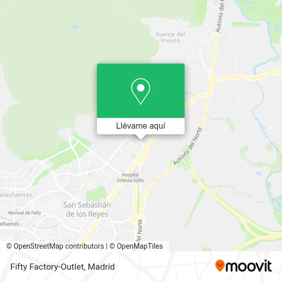 Mapa Fifty Factory-Outlet