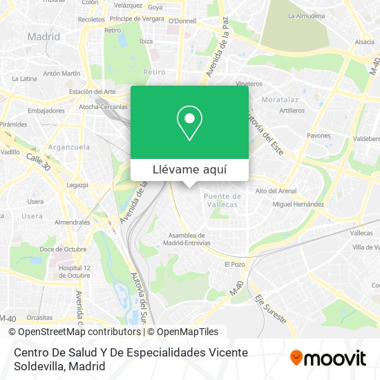 Mapa Centro De Salud Y De Especialidades Vicente Soldevilla