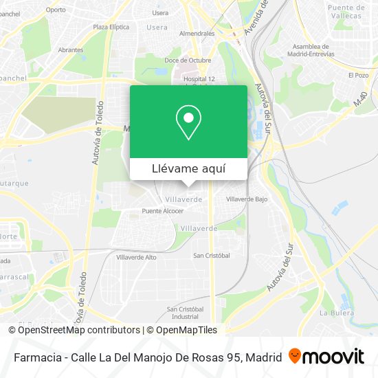 Mapa Farmacia - Calle La Del Manojo De Rosas 95