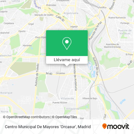 Mapa Centro Municipal De Mayores 'Orcasur'