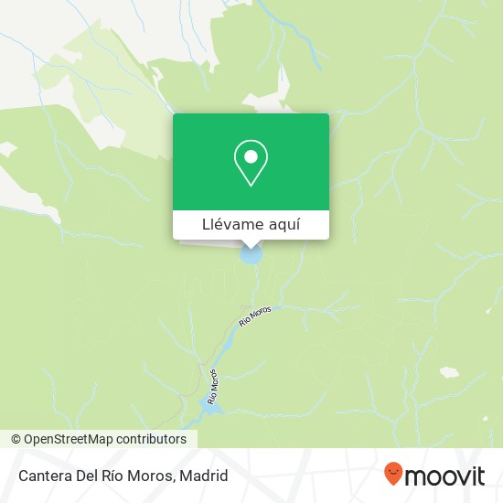 Mapa Cantera Del Río Moros