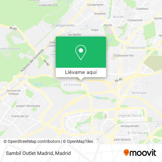 Mapa Sambil Outlet Madrid