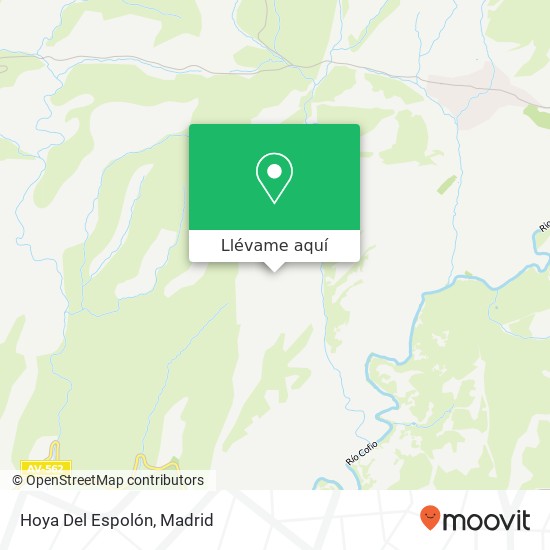 Mapa Hoya Del Espolón