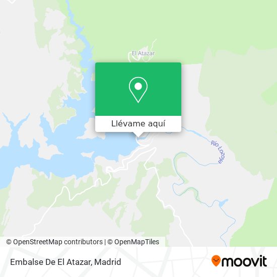 Mapa Embalse De El Atazar