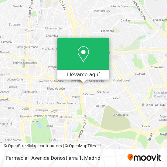 Mapa Farmacia - Avenida Donostiarra 1