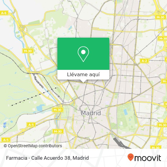 Mapa Farmacia - Calle Acuerdo 38