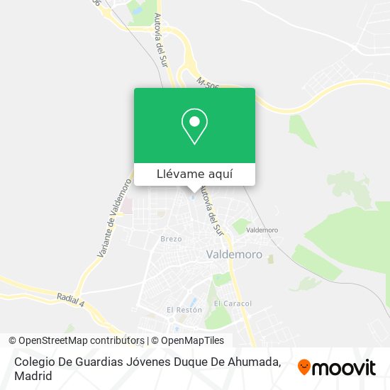 Mapa Colegio De Guardias Jóvenes Duque De Ahumada