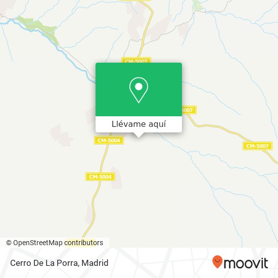 Mapa Cerro De La Porra
