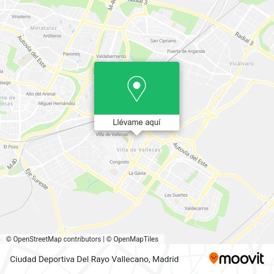 Mapa Ciudad Deportiva Del Rayo Vallecano