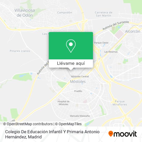 Mapa Colegio De Educación Infantil Y Primaria Antonio Hernández