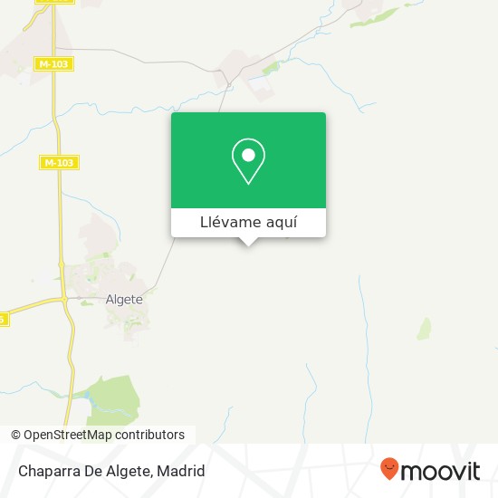 Mapa Chaparra De Algete