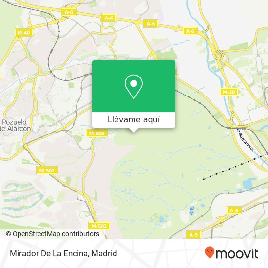 Mapa Mirador De La Encina