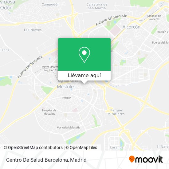 Mapa Centro De Salud Barcelona