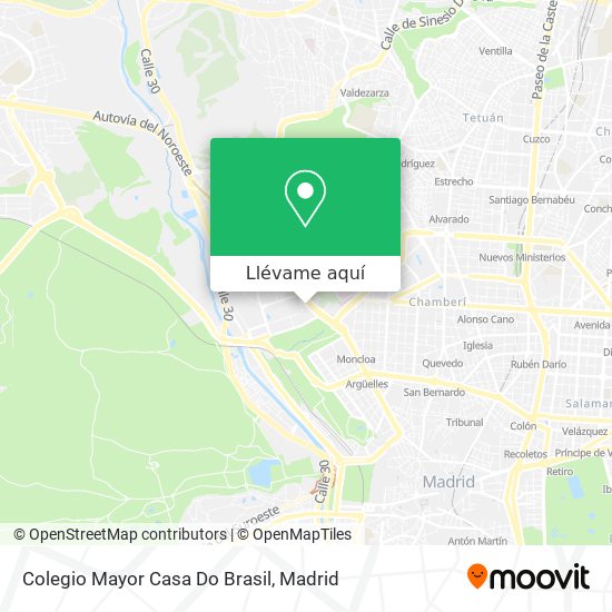Mapa Colegio Mayor Casa Do Brasil