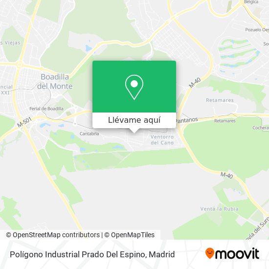 Mapa Polígono Industrial Prado Del Espino
