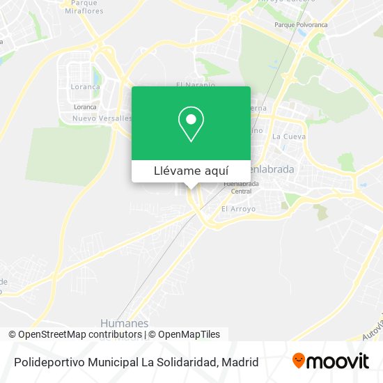 Mapa Polideportivo Municipal La Solidaridad