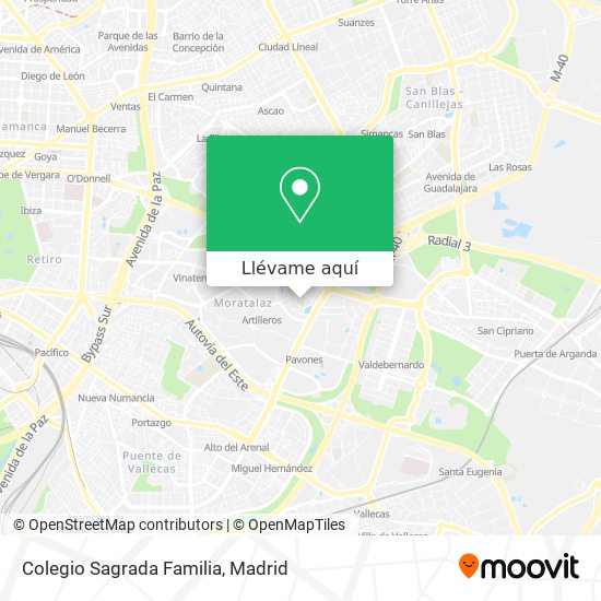 Mapa Colegio Sagrada Familia