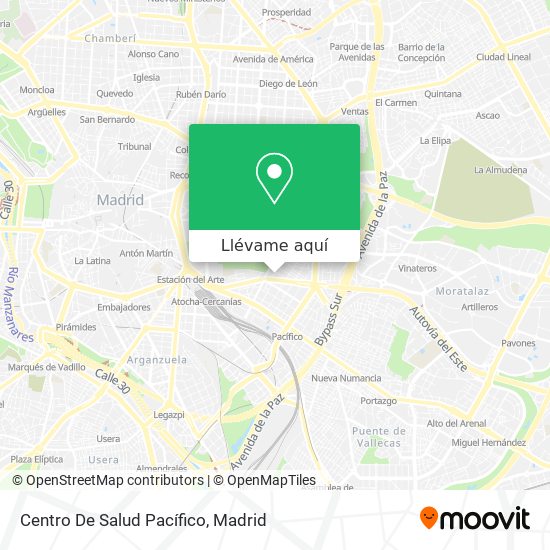 Mapa Centro De Salud Pacífico