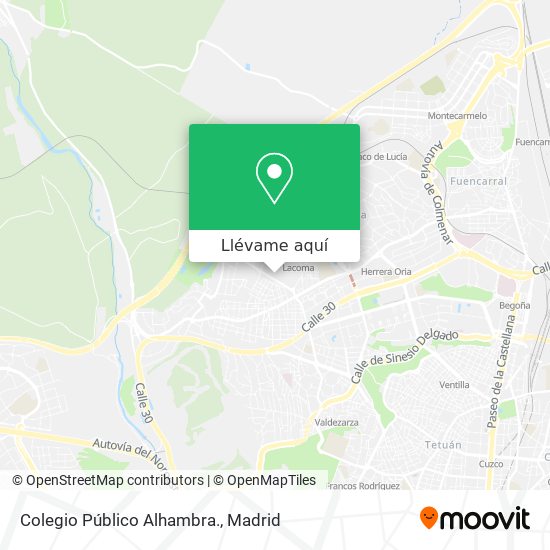 Mapa Colegio Público Alhambra.