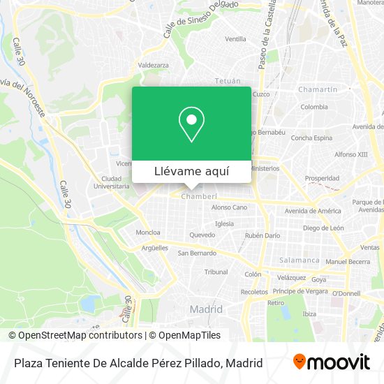 Mapa Plaza Teniente De Alcalde Pérez Pillado