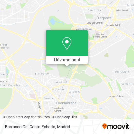 Mapa Barranco Del Canto Echado