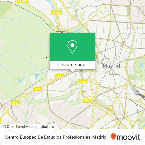 Mapa Centro Europeo De Estudios Profesionales