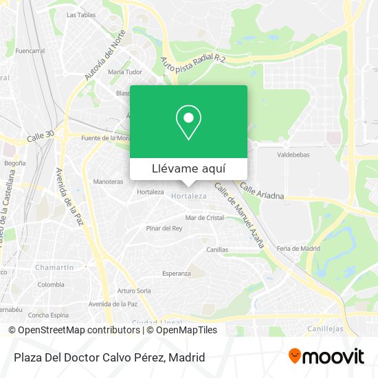 Mapa Plaza Del Doctor Calvo Pérez