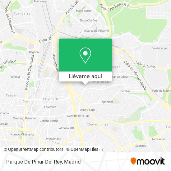 Mapa Parque De Pinar Del Rey