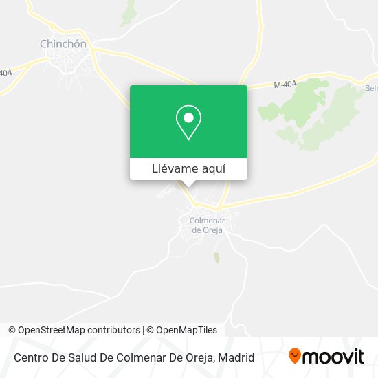 Mapa Centro De Salud De Colmenar De Oreja