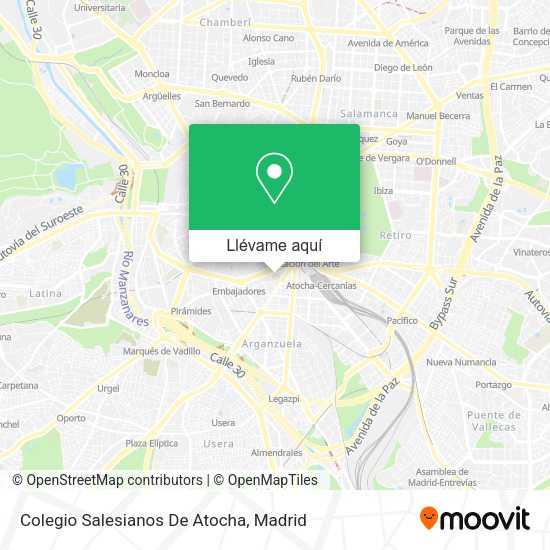Mapa Colegio Salesianos De Atocha