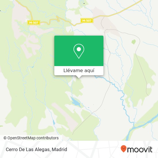 Mapa Cerro De Las Alegas