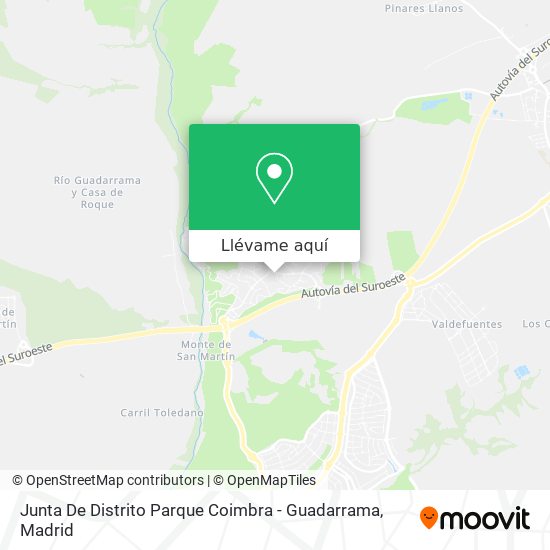 Mapa Junta De Distrito Parque Coimbra - Guadarrama