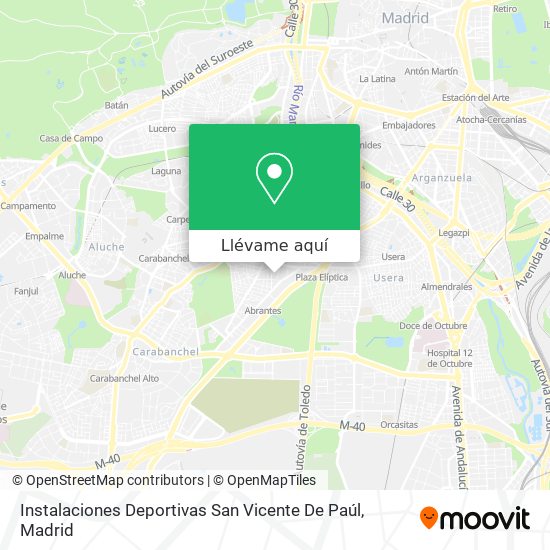 Mapa Instalaciones Deportivas San Vicente De Paúl