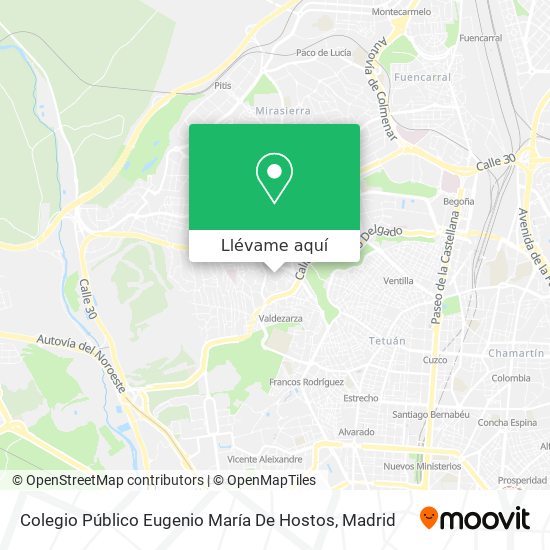 Mapa Colegio Público Eugenio María De Hostos