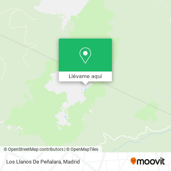 Mapa Los Llanos De Peñalara