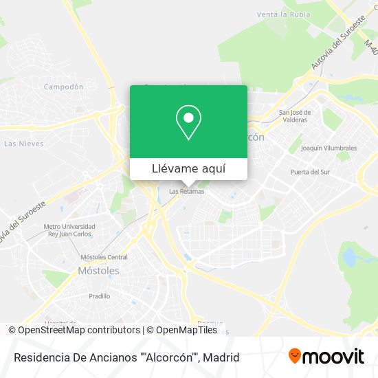 Mapa Residencia De Ancianos ""Alcorcón""