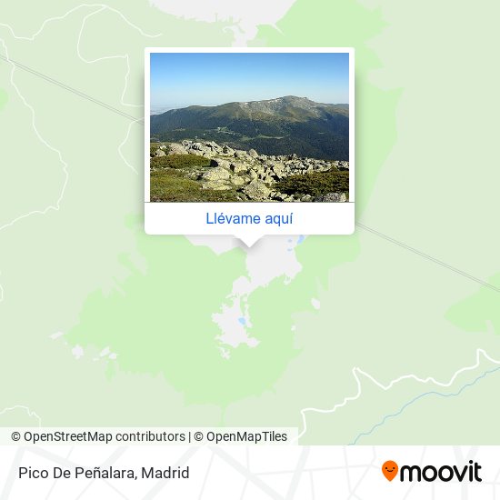 Mapa Pico De Peñalara