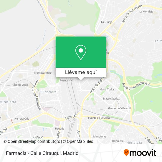 Mapa Farmacia - Calle Cirauqui