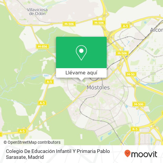 Mapa Colegio De Educación Infantil Y Primaria Pablo Sarasate